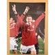 Signed picture of Ole Gunnar Solskjaer and Teddy Sheringham the Manchester United footballers.